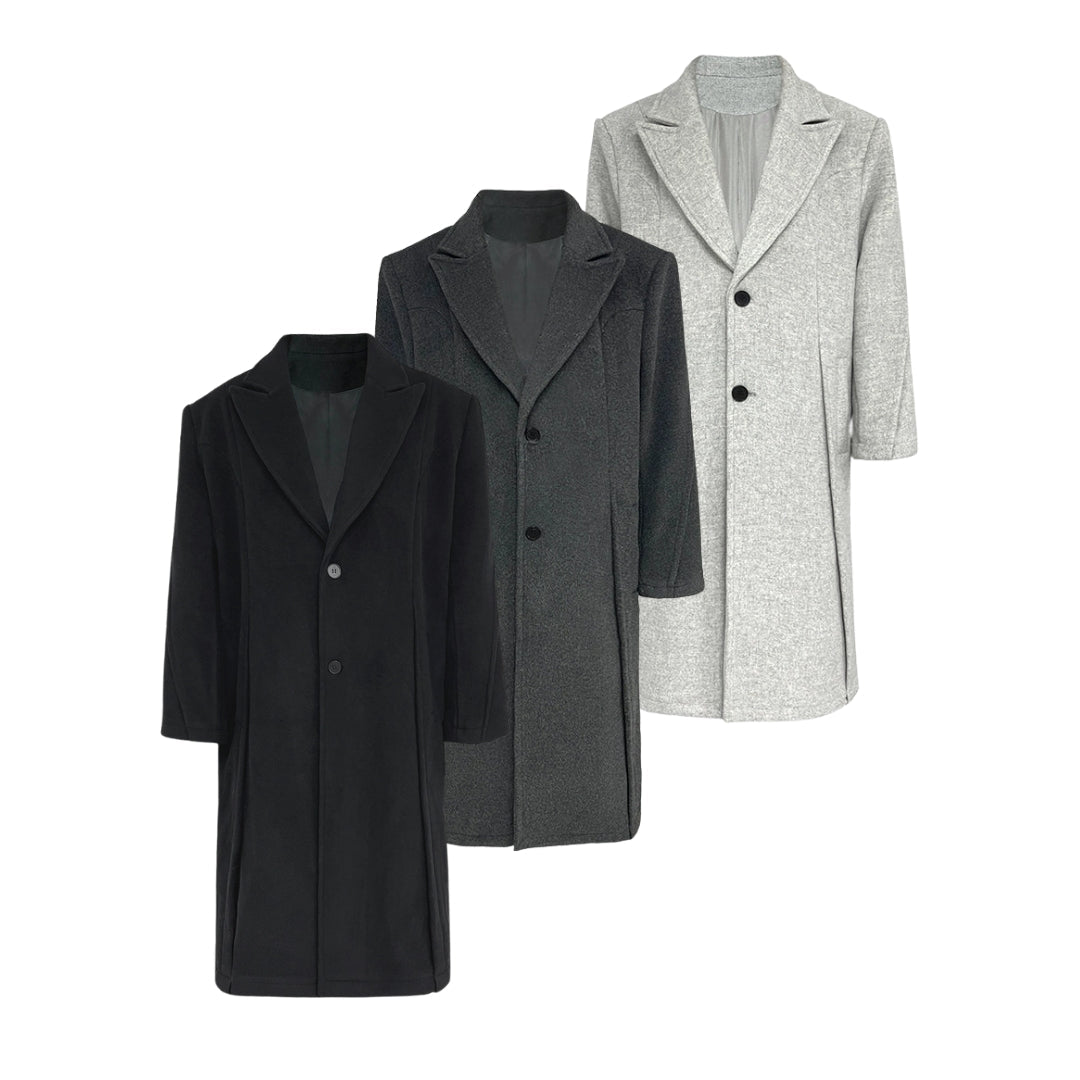 Wool Blend Oversize Long Coat