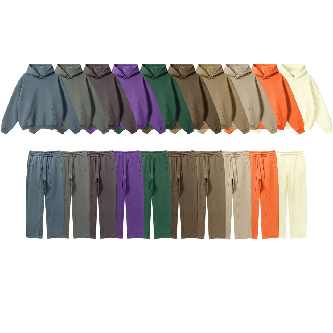 Fleece Lining Oversize Hoodie & Fleece Lining Sweatpants Setup