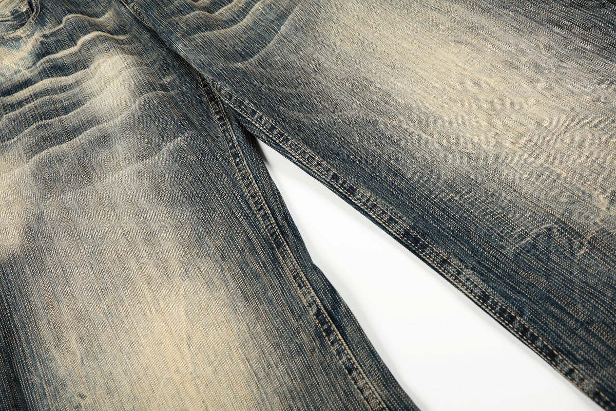 Pantalon en jean ample délavé vintage Madxmarx