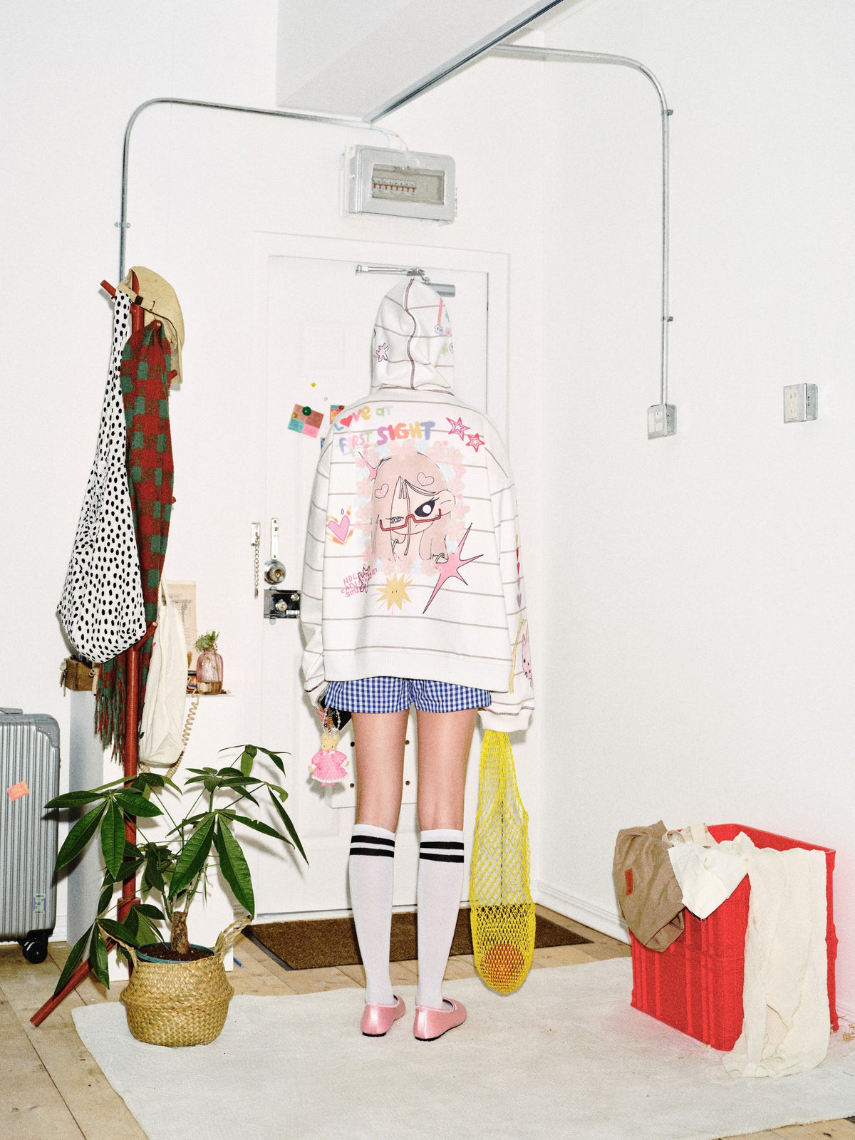 Madxmarx All-Over Graphic Zip Hoodie