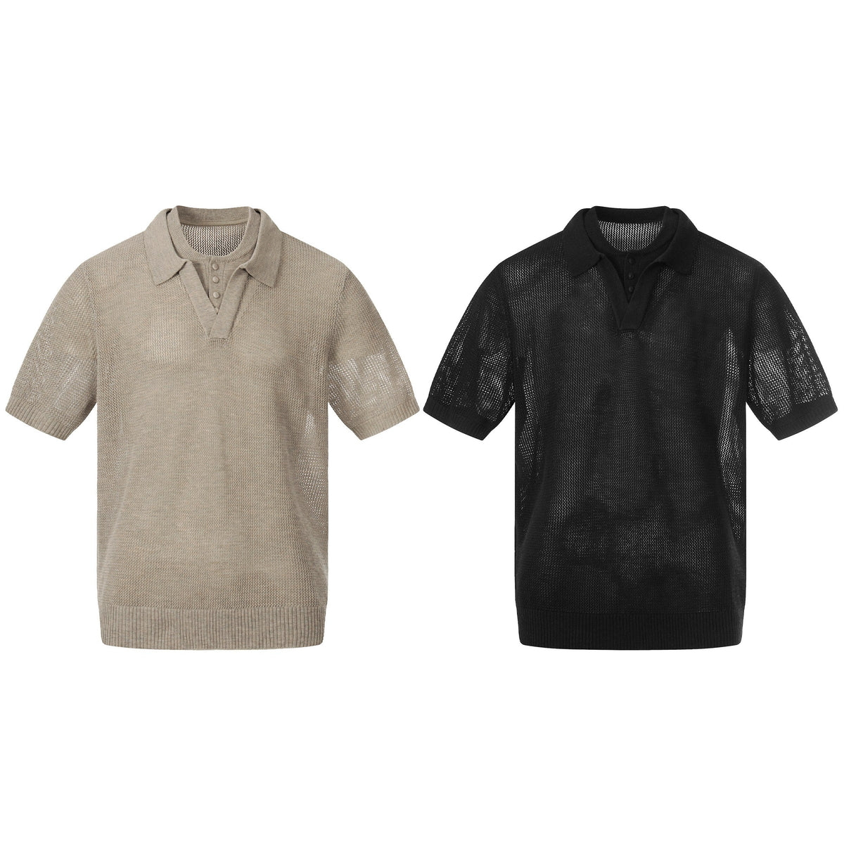 Madxmarx “Open Knit Polo Tee”