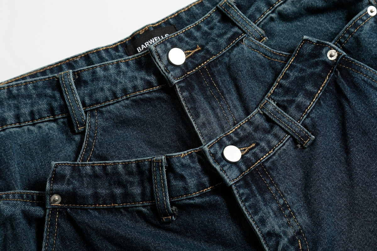 Madxmarx Vintage Whisker Wide-Leg Jeans