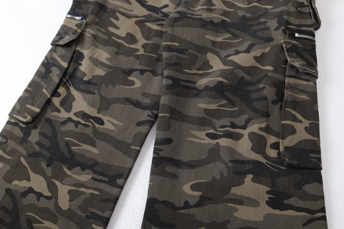 Calça Cargo Multibolsos Camuflada Madxmarx