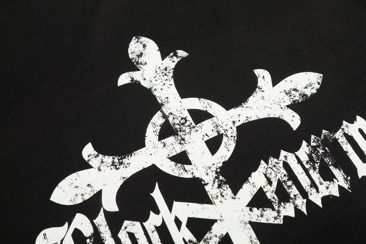 Madxmarx Cross Graphic Raglan Long Sleeve Tee