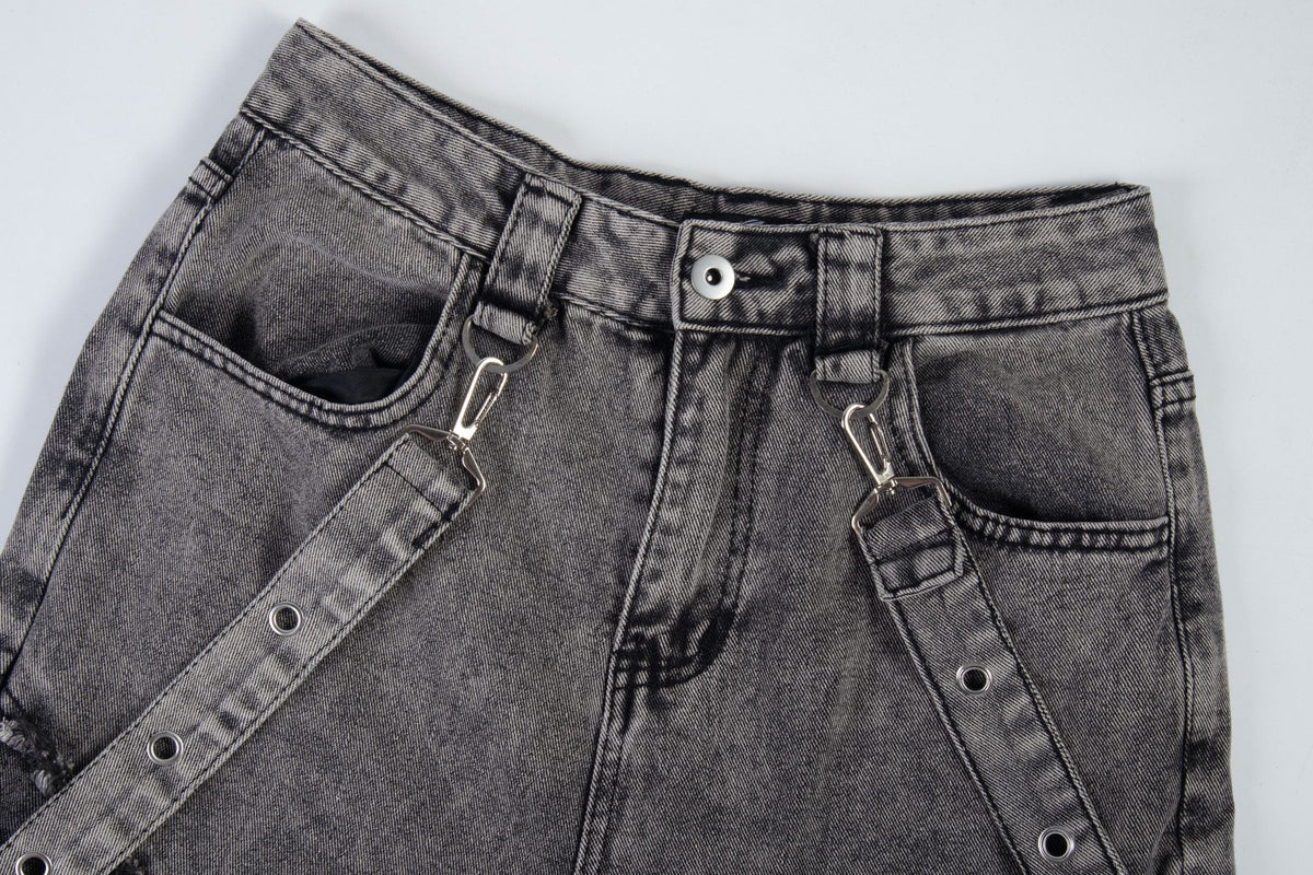 Madxmarx Deconstructed Strap Cargo Jeans