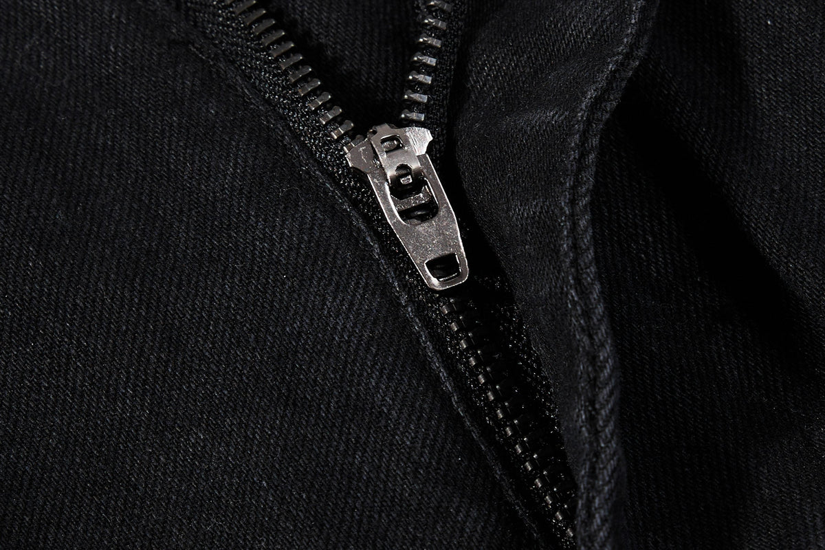 Madxmarx Zebra Panel Cargo Flared Jeans