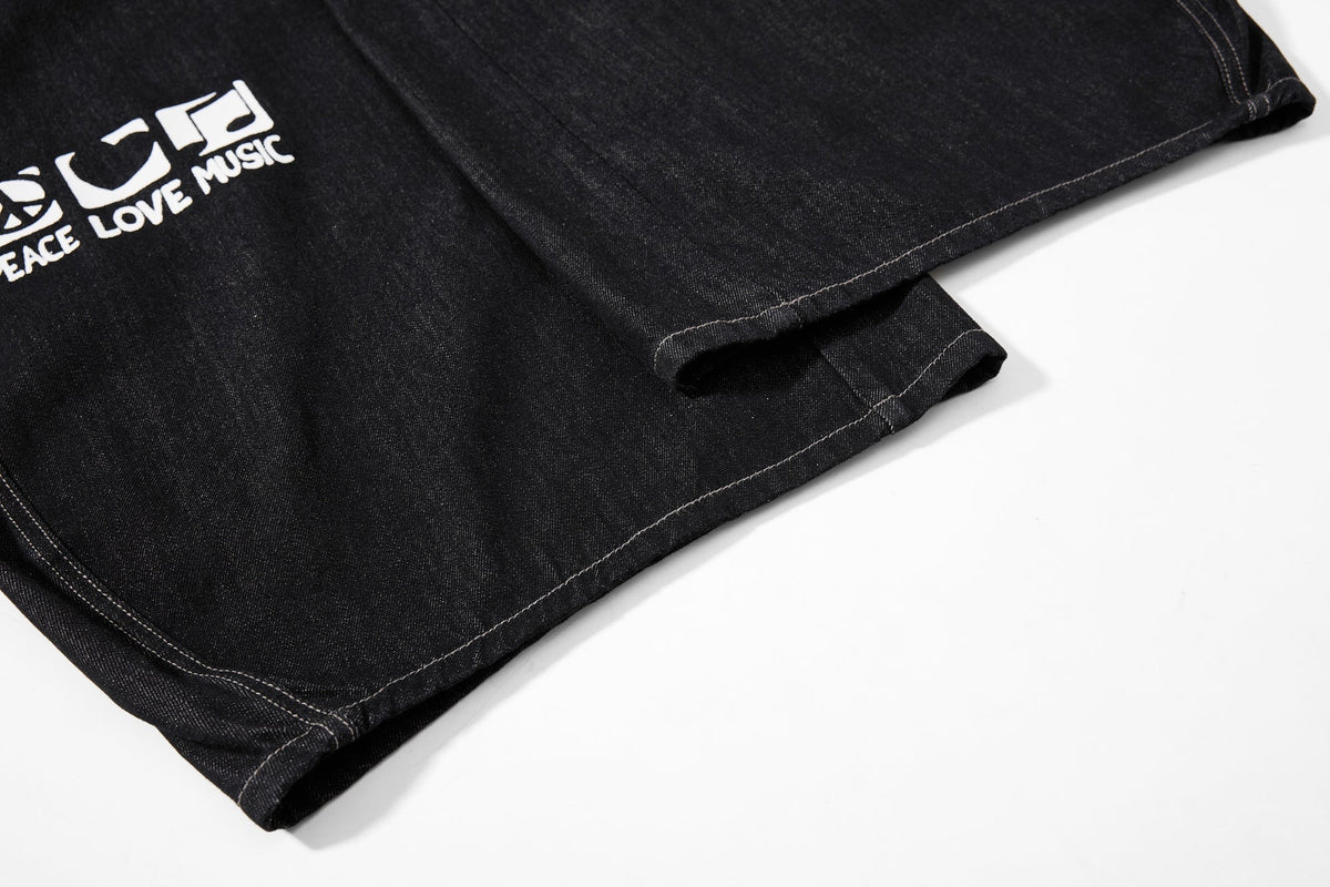 Madxmarx Vintage Flag Baggy Jeans