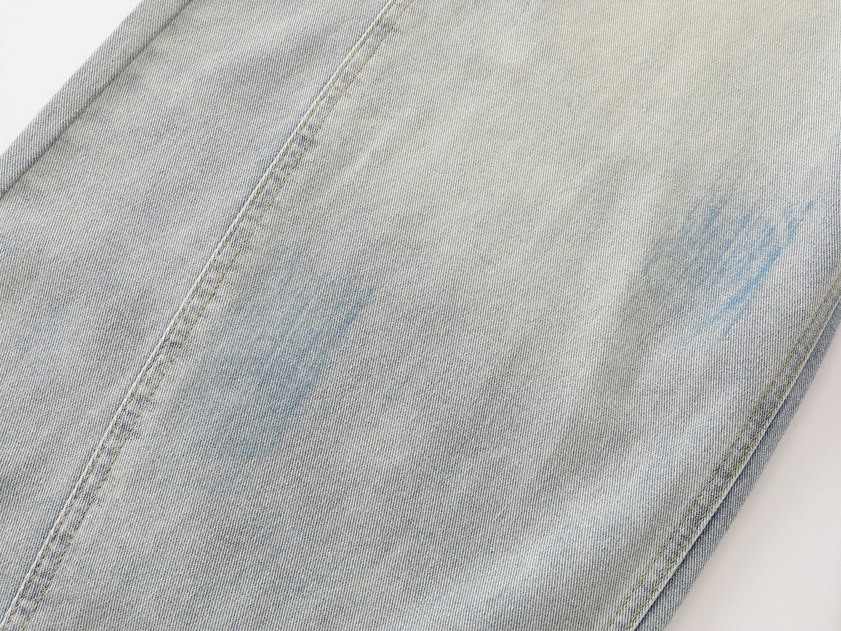 Madxmarx Handbemalte weite Jeans mit Grafik-Print
