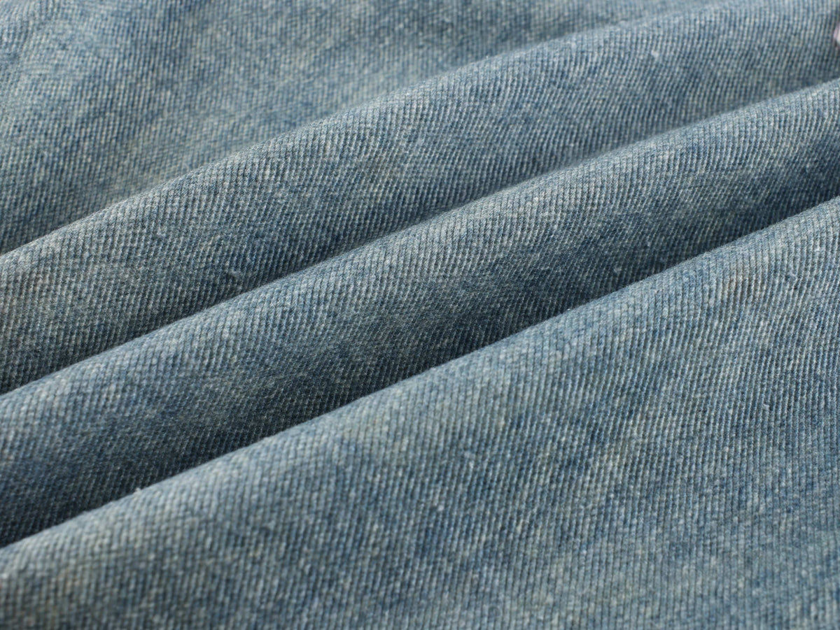 Jeans tipo globo de parches de franela en capas de Madxmarx