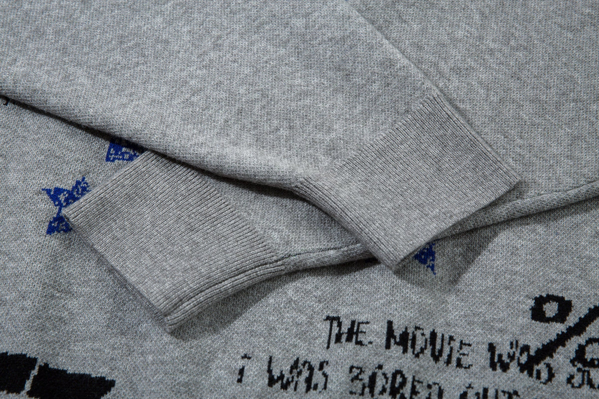 Madxmarx “NORTH17” Graphic Knit Sweater