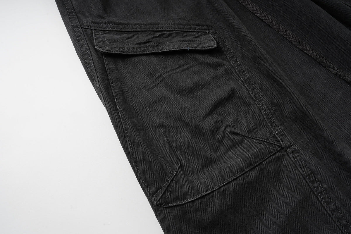 Madxmarx Washed Utility Wide-Leg Pants