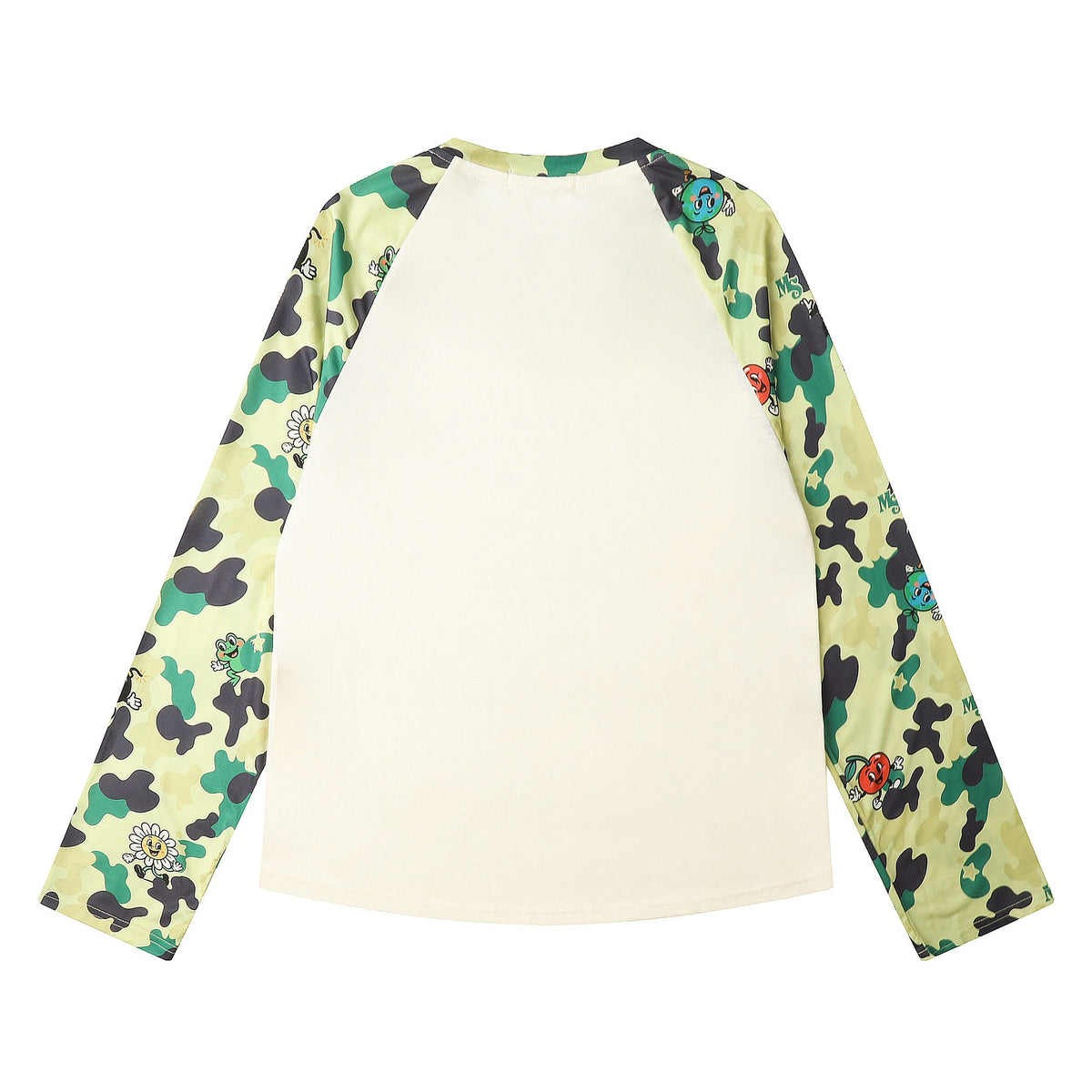 Madxmarx Camo Raglan Long Sleeve Tee