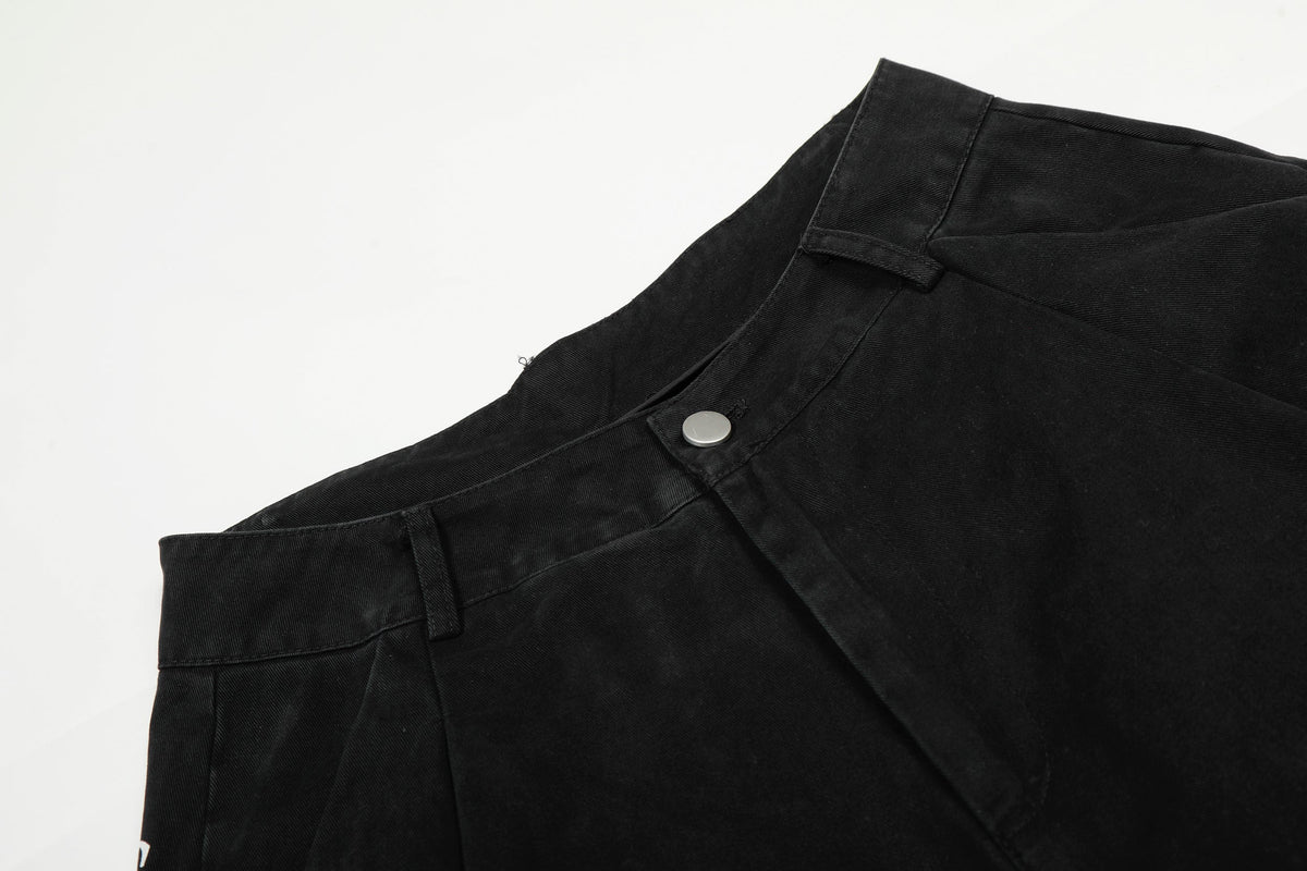 Pantalon cargo large à typographie Madxmarx