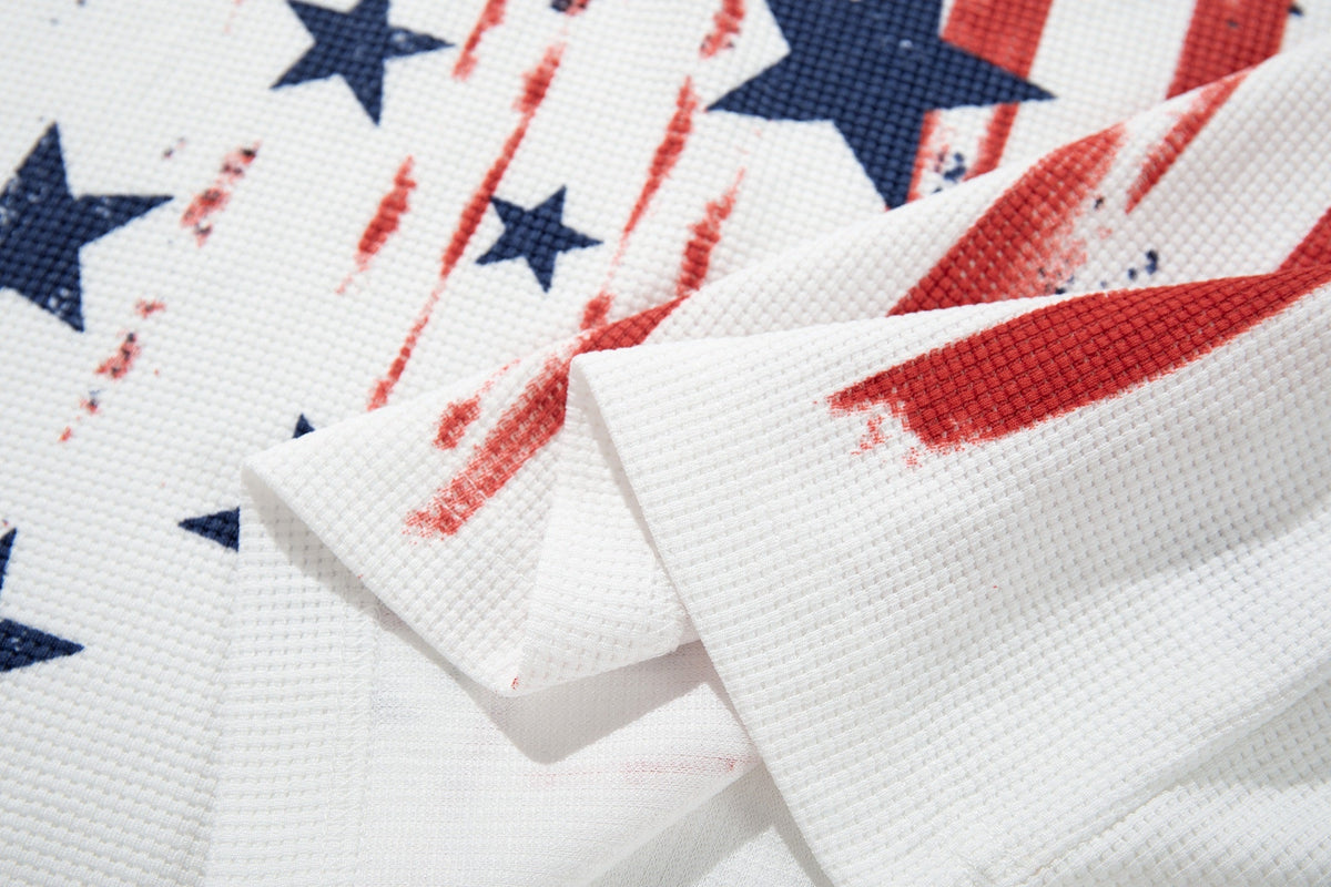 Madxmarx Vintage Flag Graphic Long Sleeve