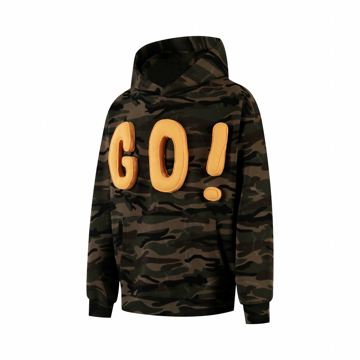 Madxmarx Camo “GO!” Puff Hoodie