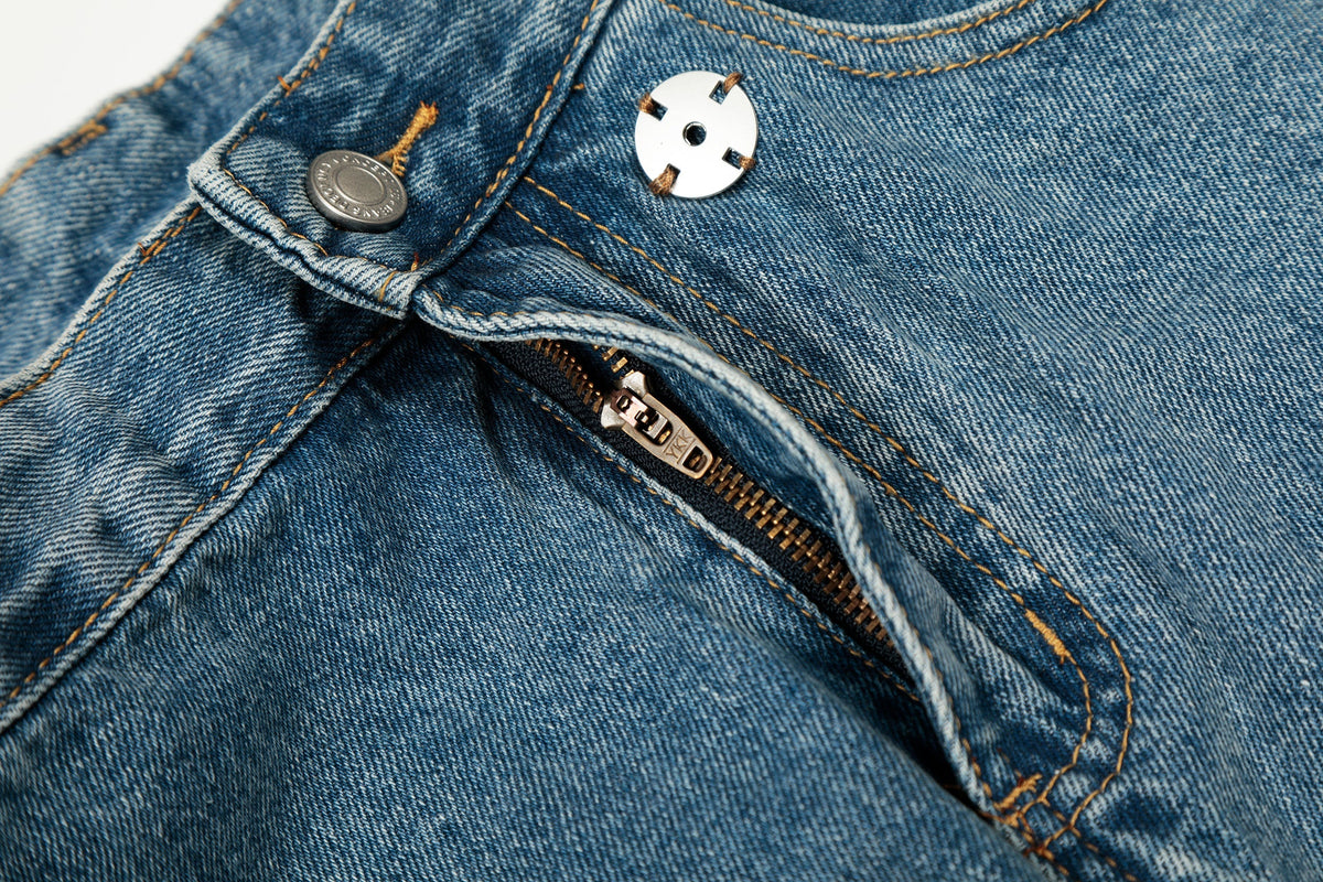 Pantalon large en jean à taille asymétrique Madxmarx