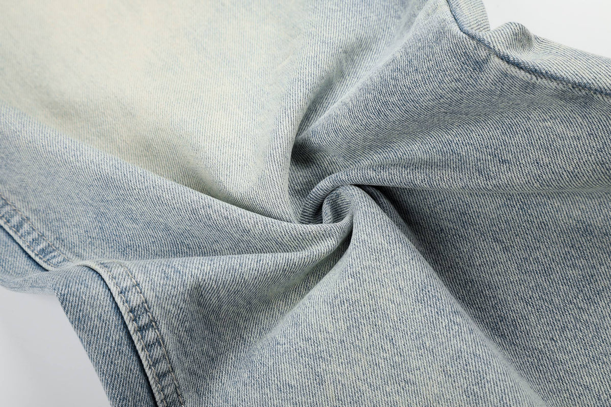 Madxmarx Vintage Washed Wide-Leg Jeans