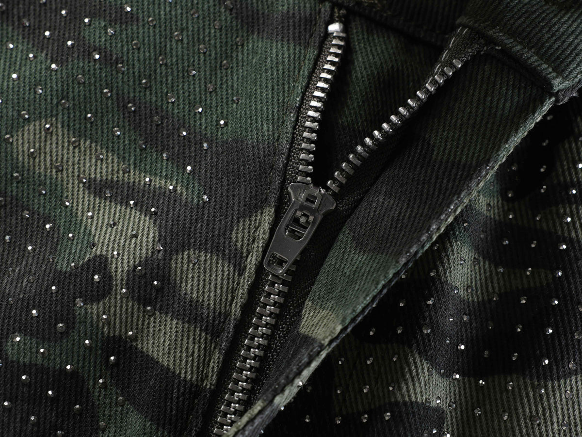 Madxmarx Camouflage Wide-Leg Jeans