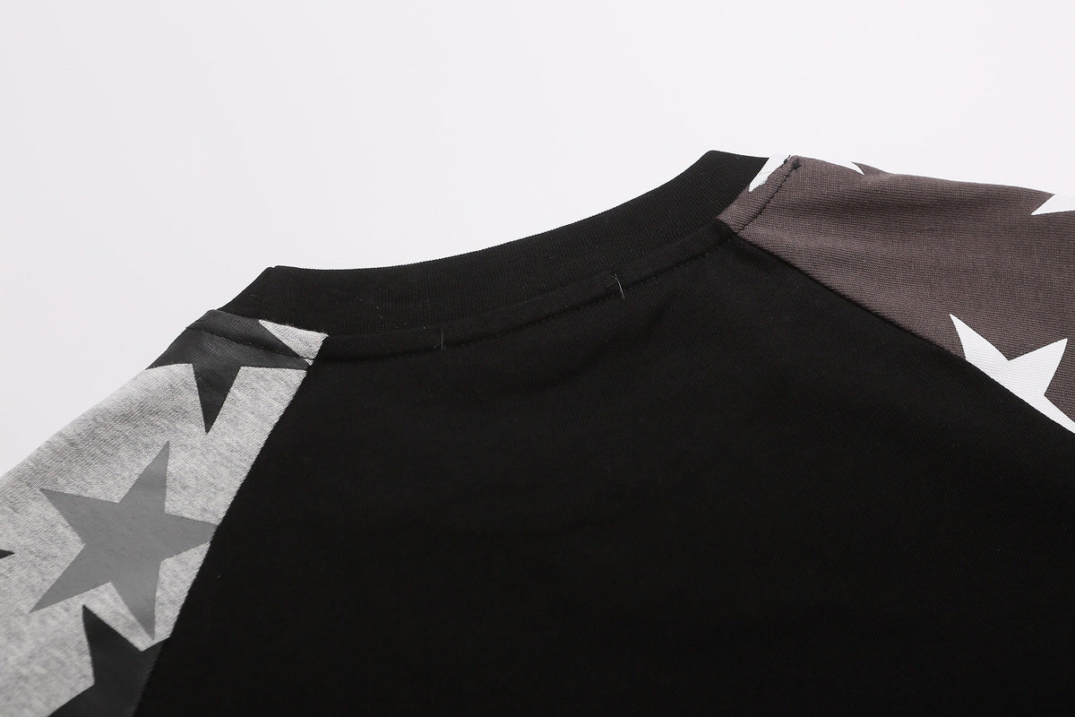 Madxmarx Star Sleeve Script Tee