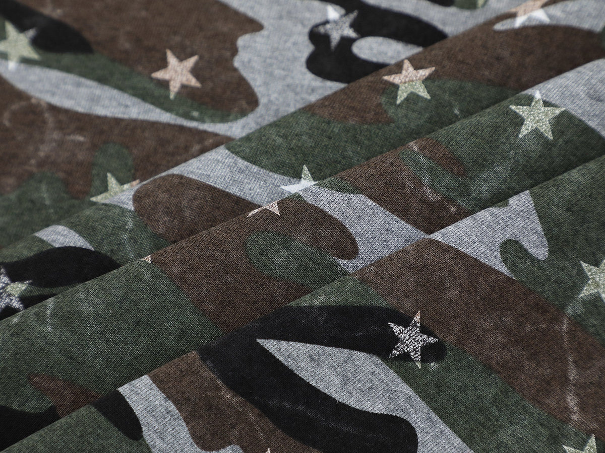 Madxmarx Camo Star Graphic Polo