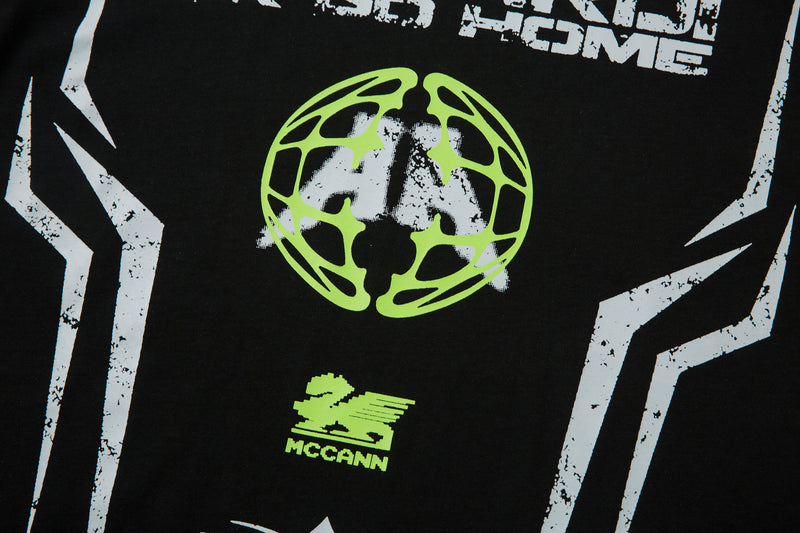 Madxmarx Layered Racing Graphic Long Sleeve Tee