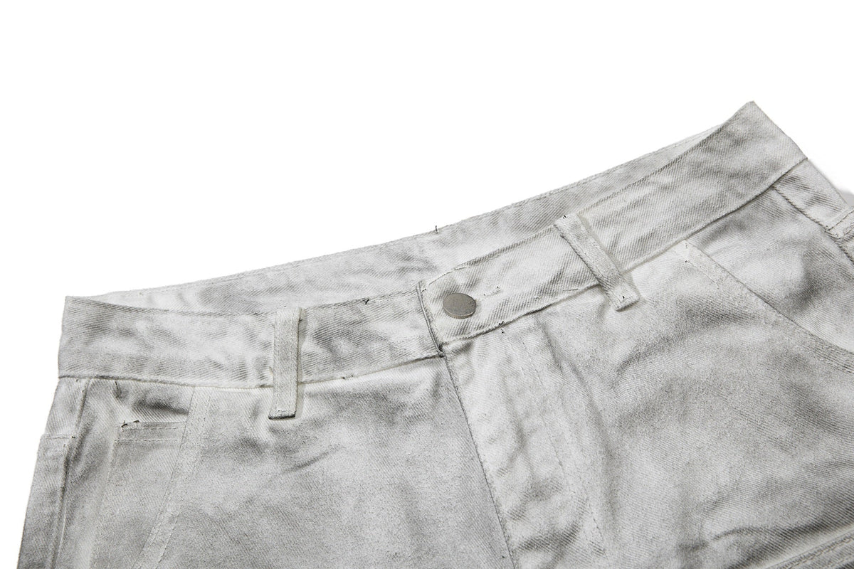 Madxmarx Washed Utility Flare Denim Jeans