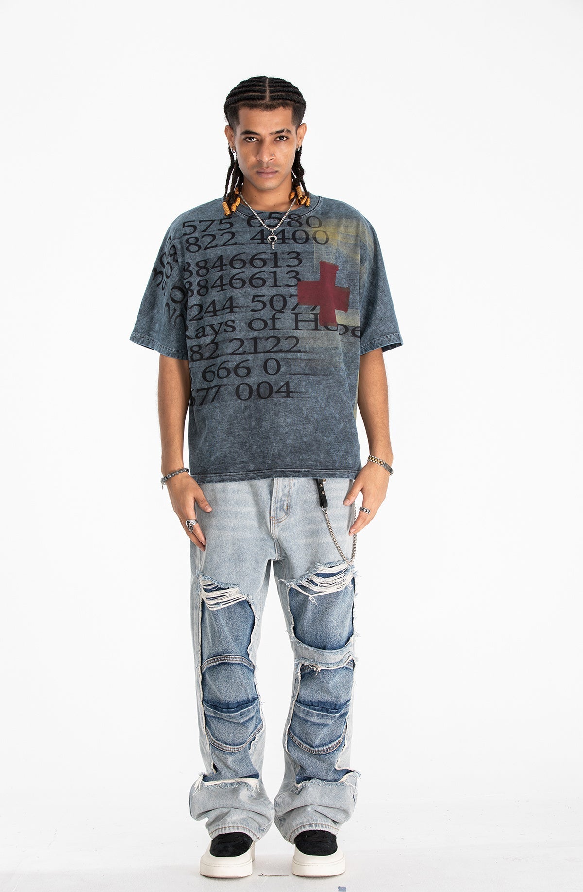 Madxmarx „Rays of Hope“ Vintage Wash T-Shirt
