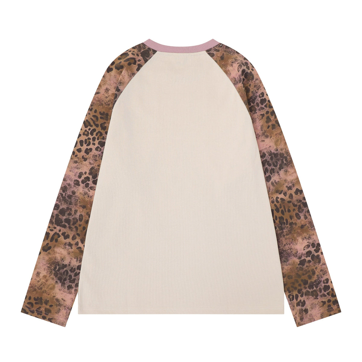 Madxmarx Leopard Raglan Long Sleeve Tee