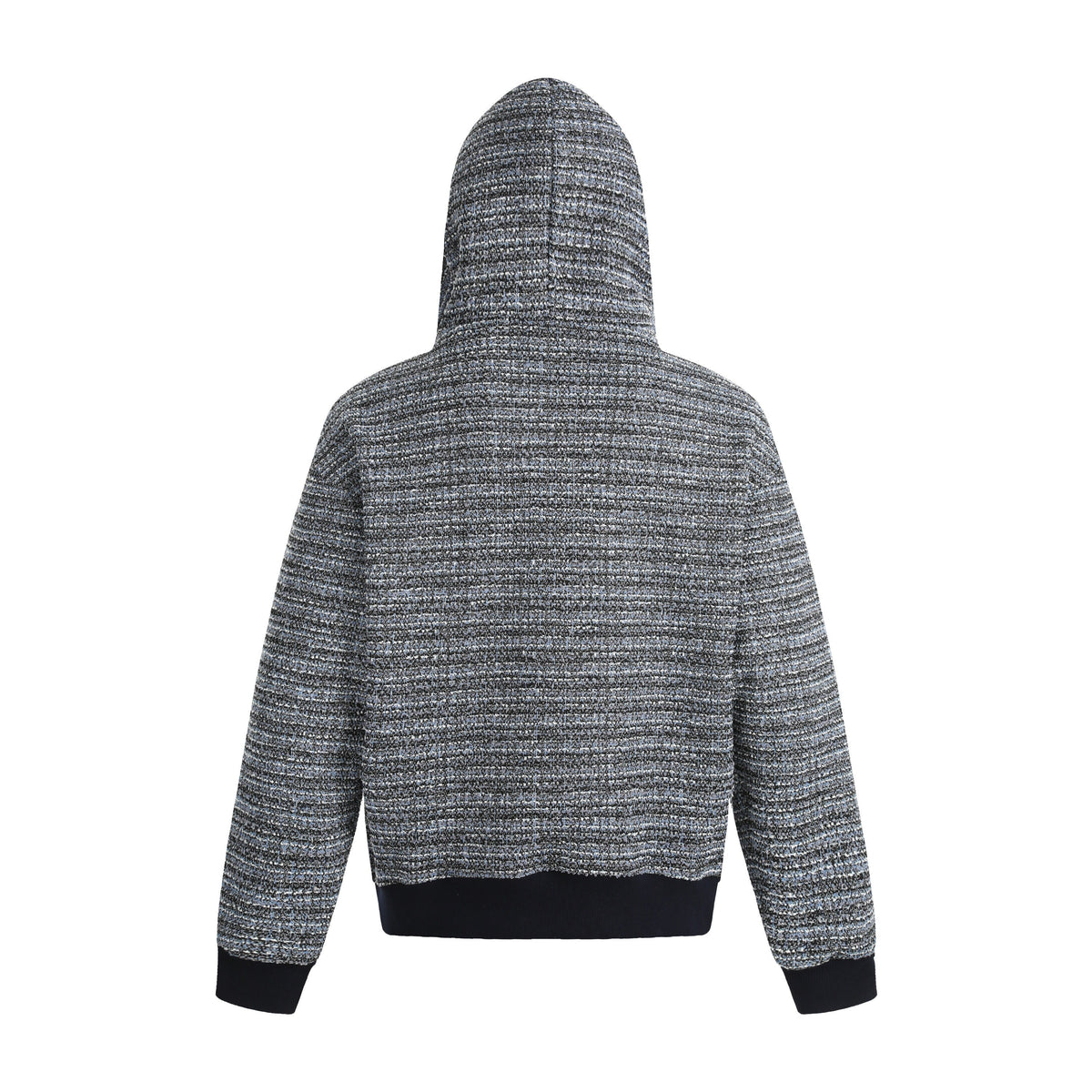 Madxmarx Textured Knit Hooded Sweatshirt