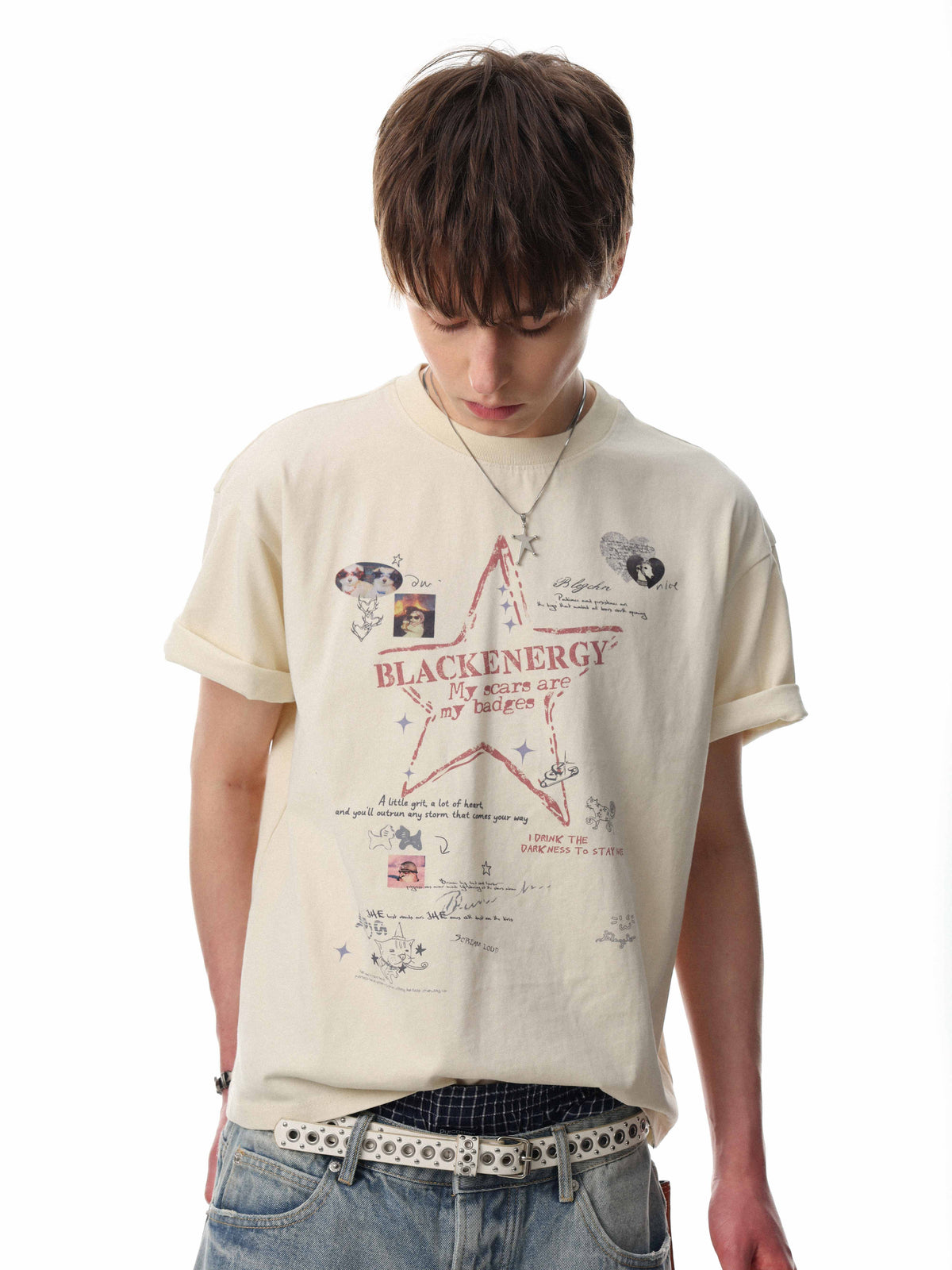 Madxmarx “Star Script Graphic Tee”
