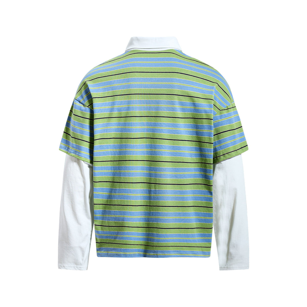 Madxmarx Striped Graphic Layered Polo
