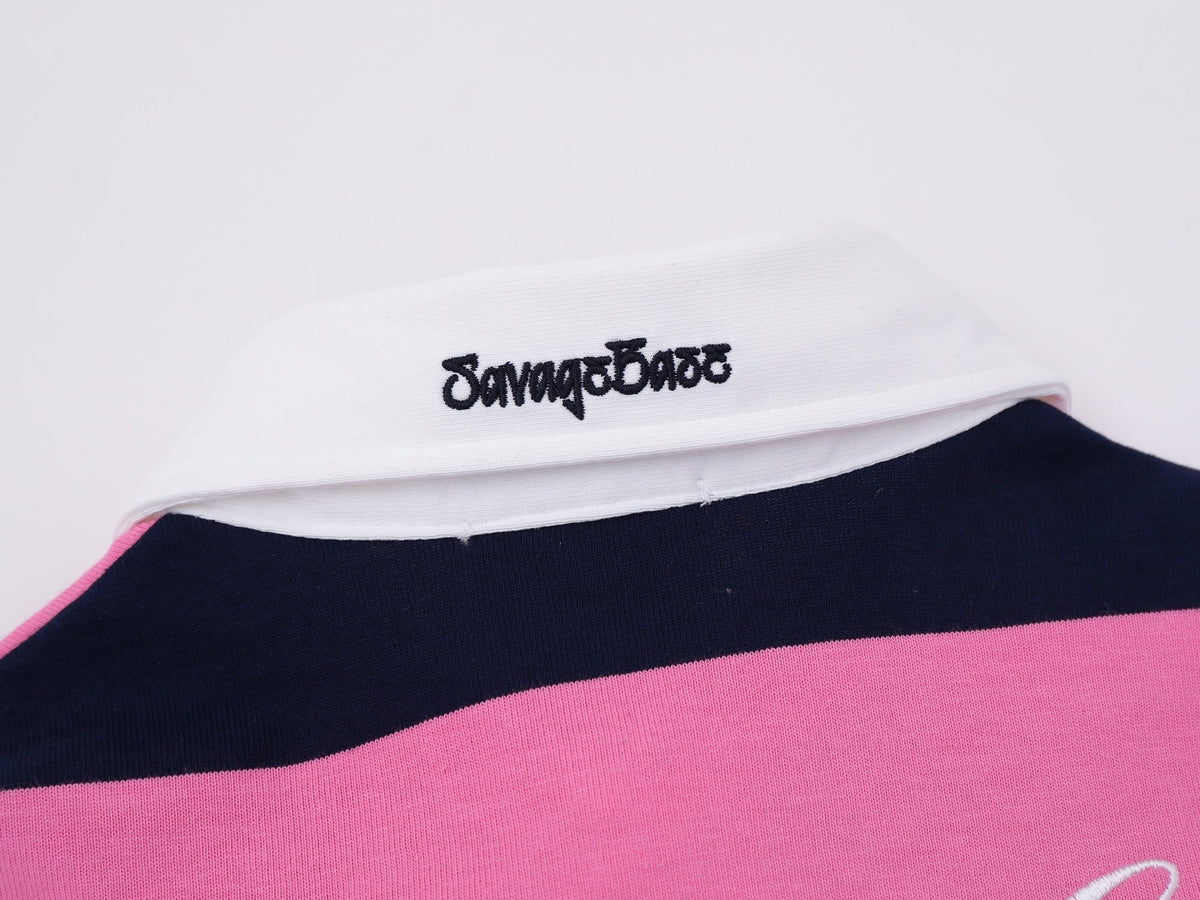 Madxmarx Striped Graphic Polo