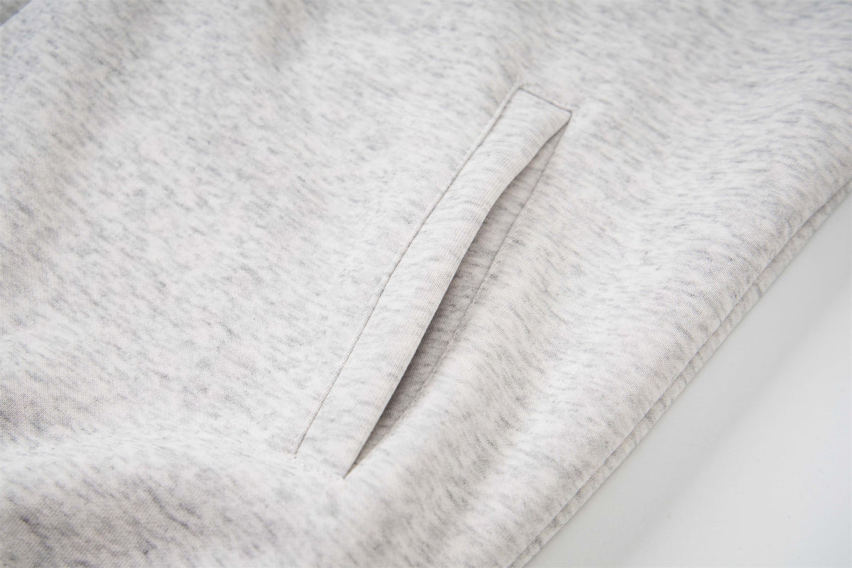 Madxmarx Plaid-Lined Minimal Zip Hoodie