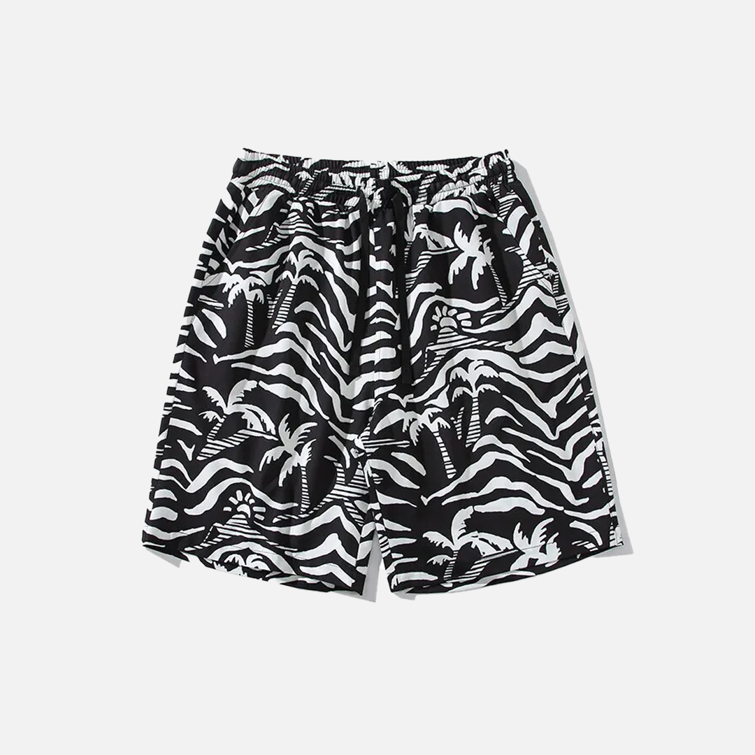 Pantalones cortos estampados de seda de hielo para hombre