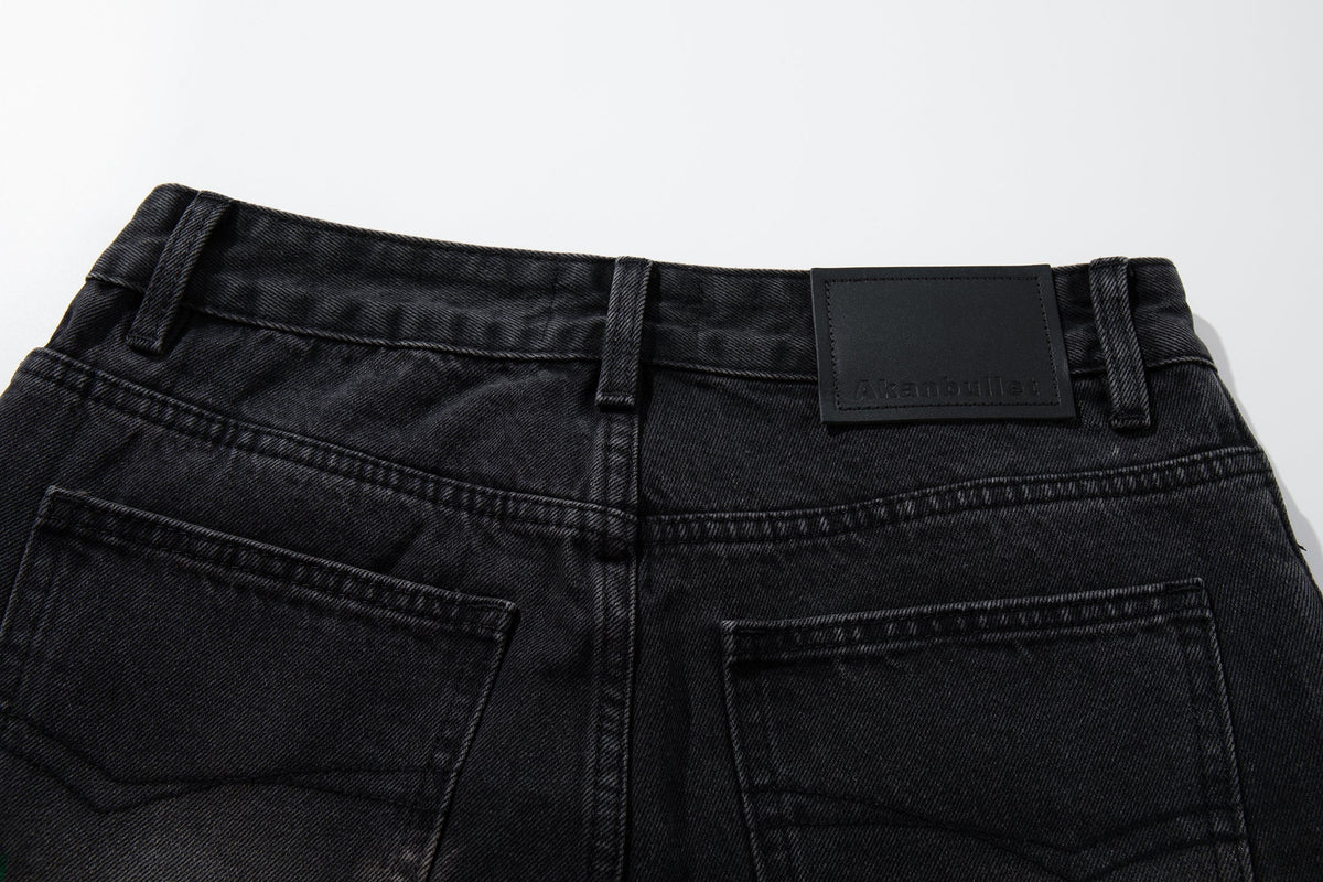 Jean large effet vieilli peint Madxmarx