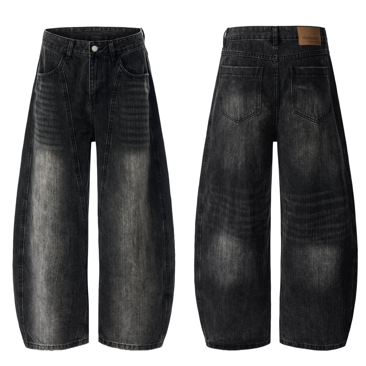 Pantalon en jean incurvé délavé vintage Madxmarx