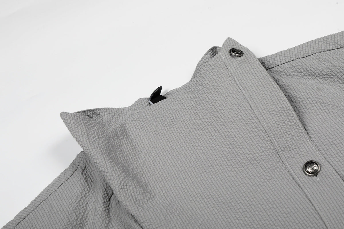 Madxmarx “Asymmetrical Stand-Collar Shirt”