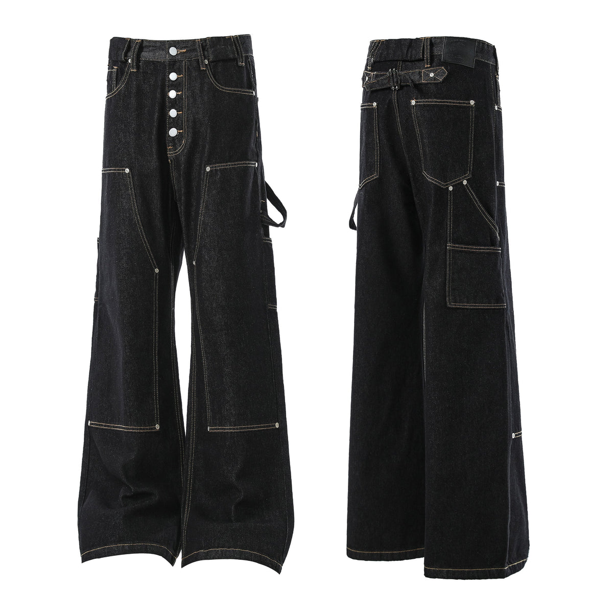 Pantalon de travail en jean multi-poches Madxmarx