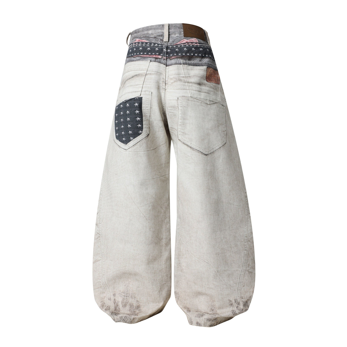 Madxmarx „Layered Belt Utility Balloon Jeans“