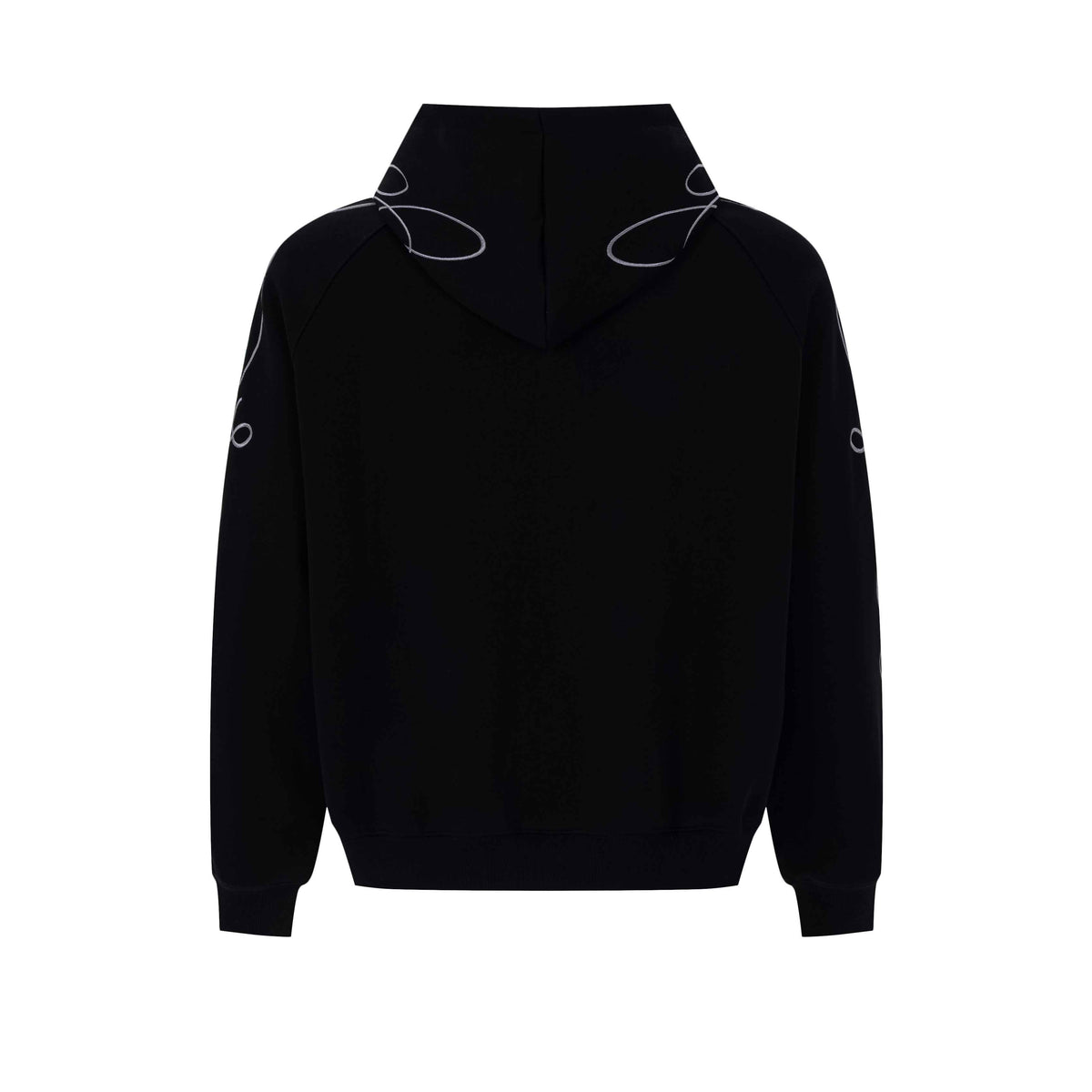 Madxmarx Striped Graphic Zip-Up Hoodie