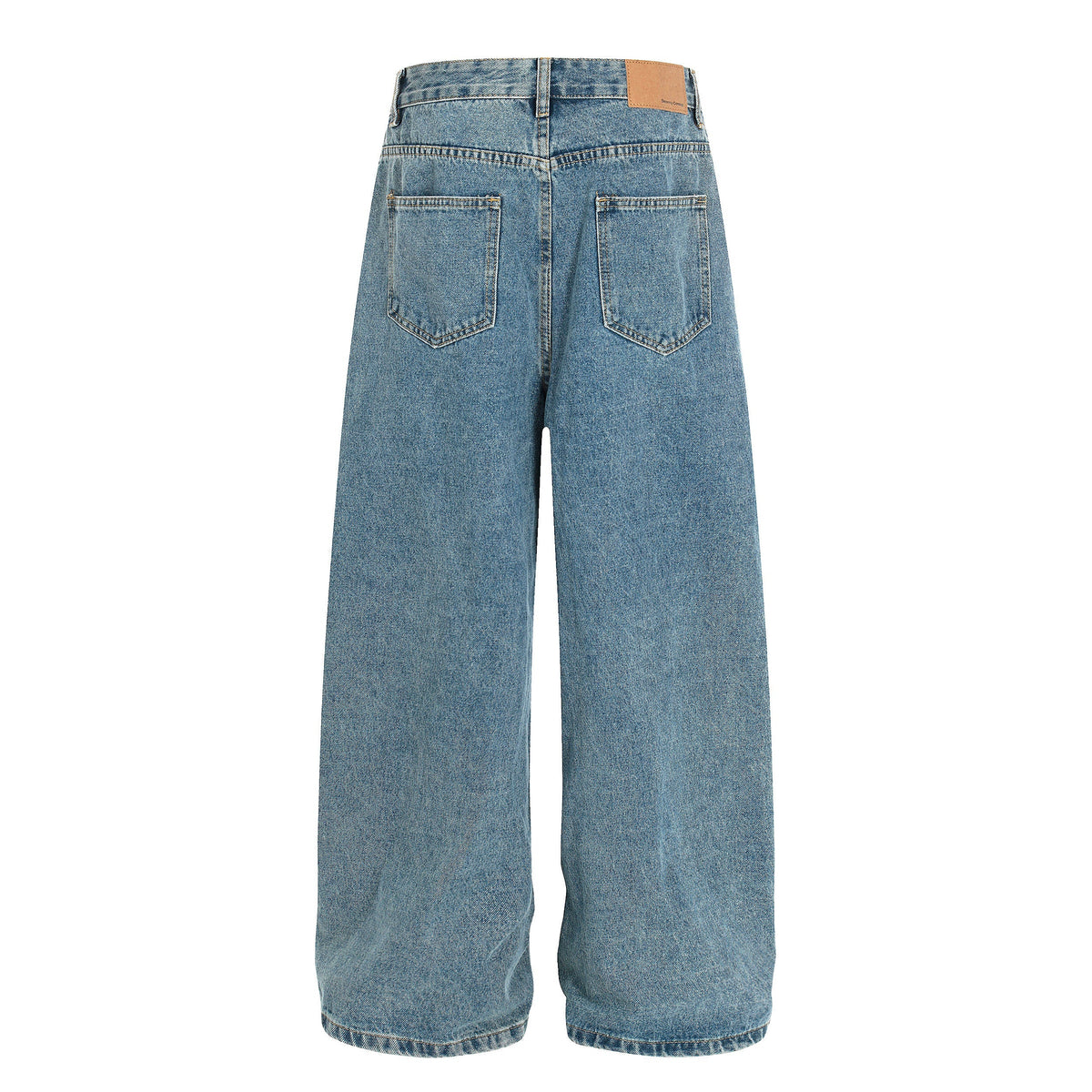 Pantalon large en jean à taille asymétrique Madxmarx