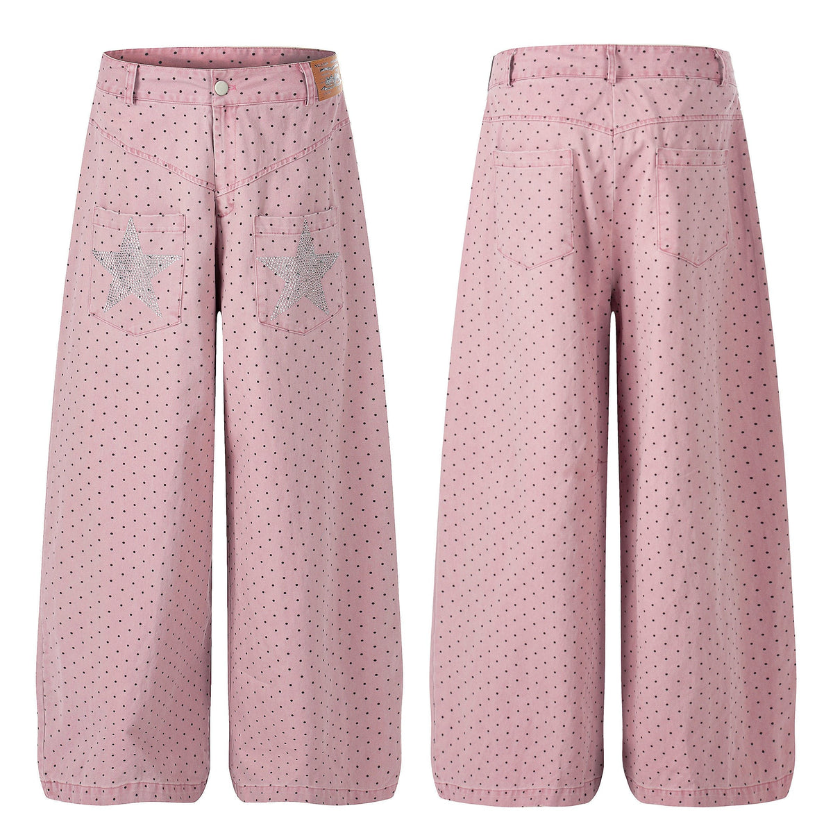 Madxmarx „Polka Star Wide-Leg Pants“