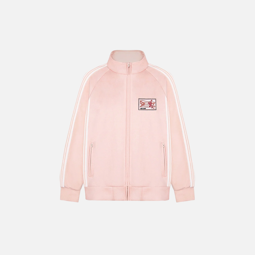 Coupe-vent streetwear à col montant style High Street - Rose / TG