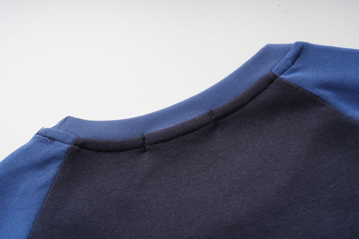 Madxmarx Contrast Raglan Graphic Long Sleeve Tee