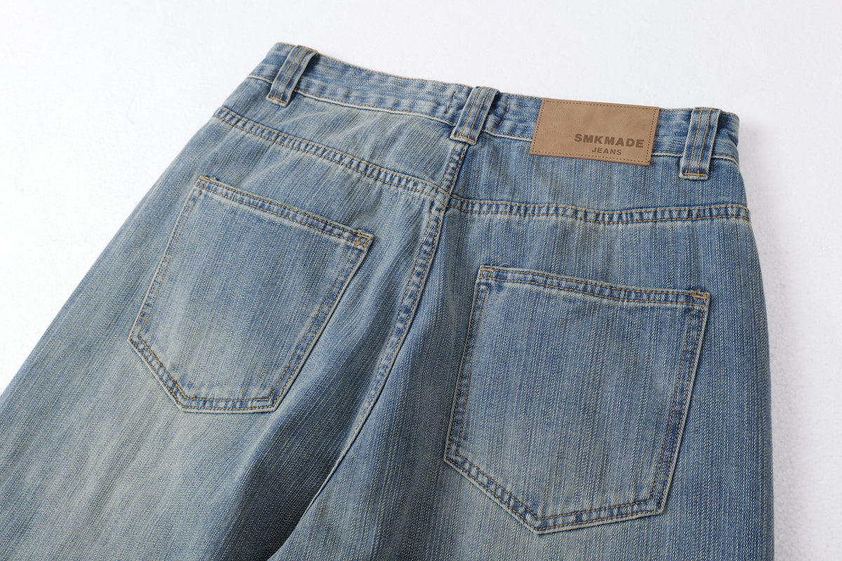 Madxmarx Vintage Washed Balloon Wide-Leg Jeans