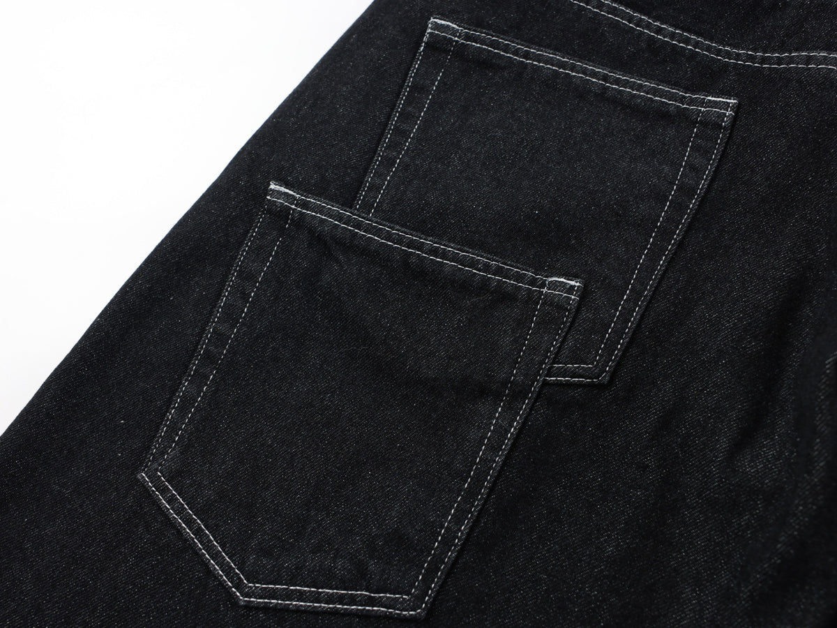 Pantalon utilitaire en jean à double taille Madxmarx