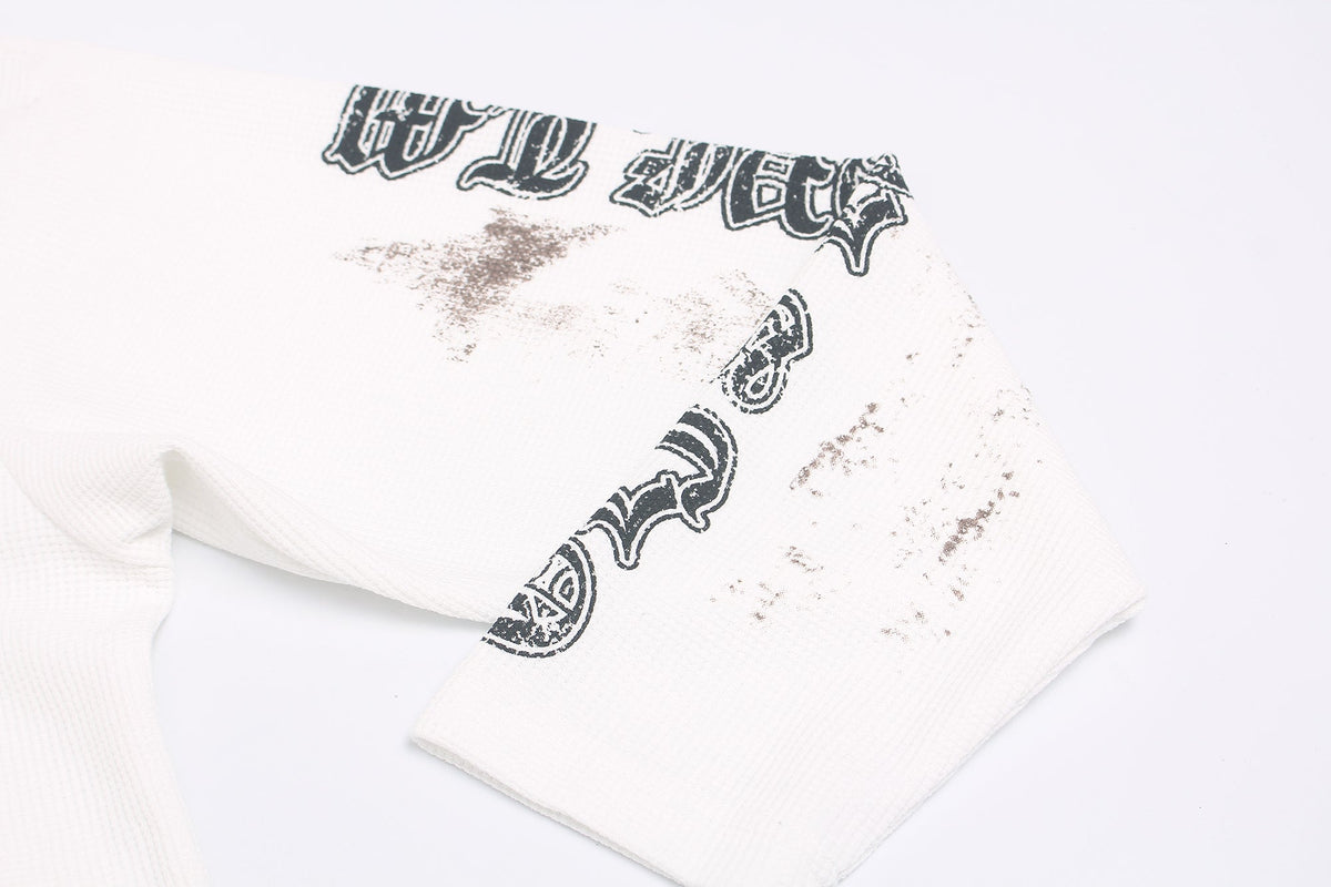 Madxmarx Vintage Angel Waffle Long Sleeve