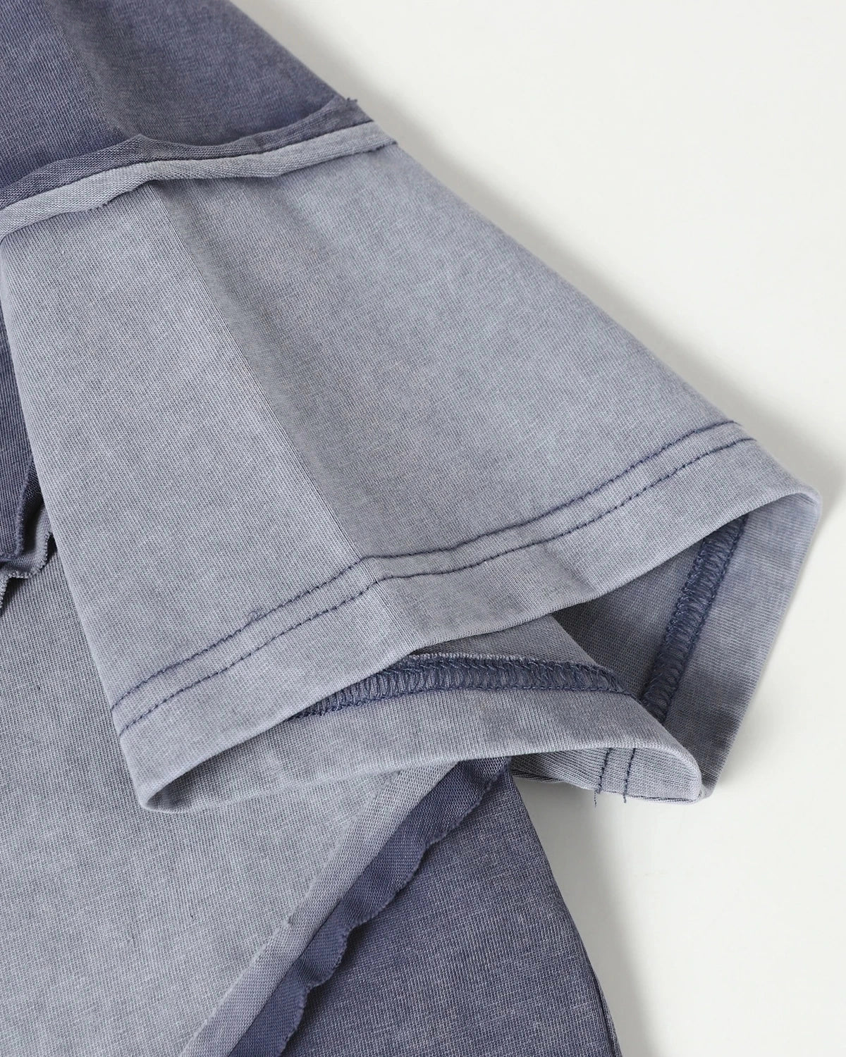 Patchwork Washed Boxy Cropped T-Shirt