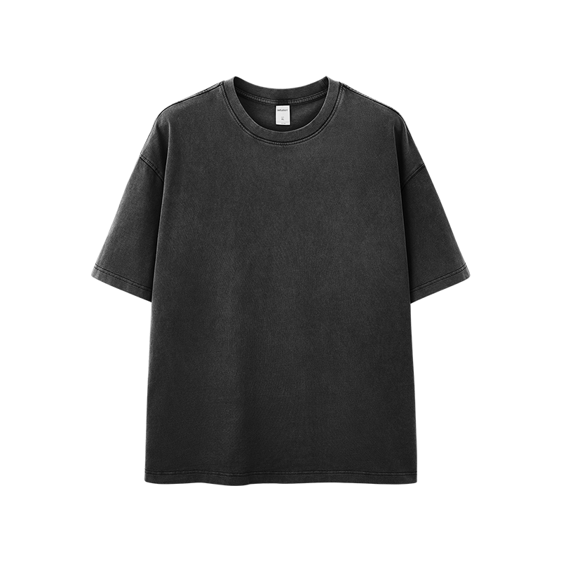 Camisetas lavadas de talla grande con efecto desgastado