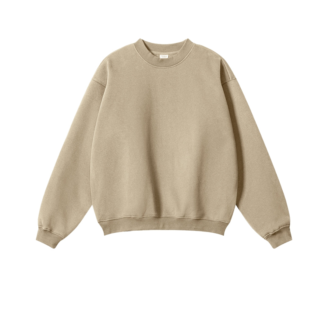Fleece Lining Oversize Sweatshirt